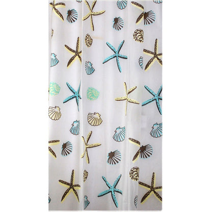 Coastal-Themed Shower Curtain