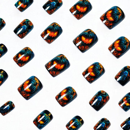 Festive Halloween-Themed 3D Nail Art Acalora