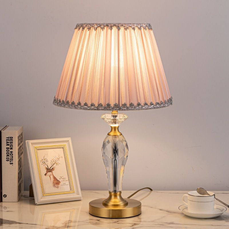 Elegant Crystal Base Table Lamp