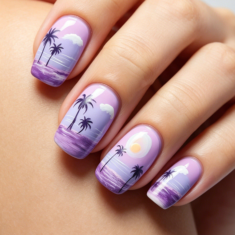 Artistic Ocean-Inspired Nail Art Tips Acalora