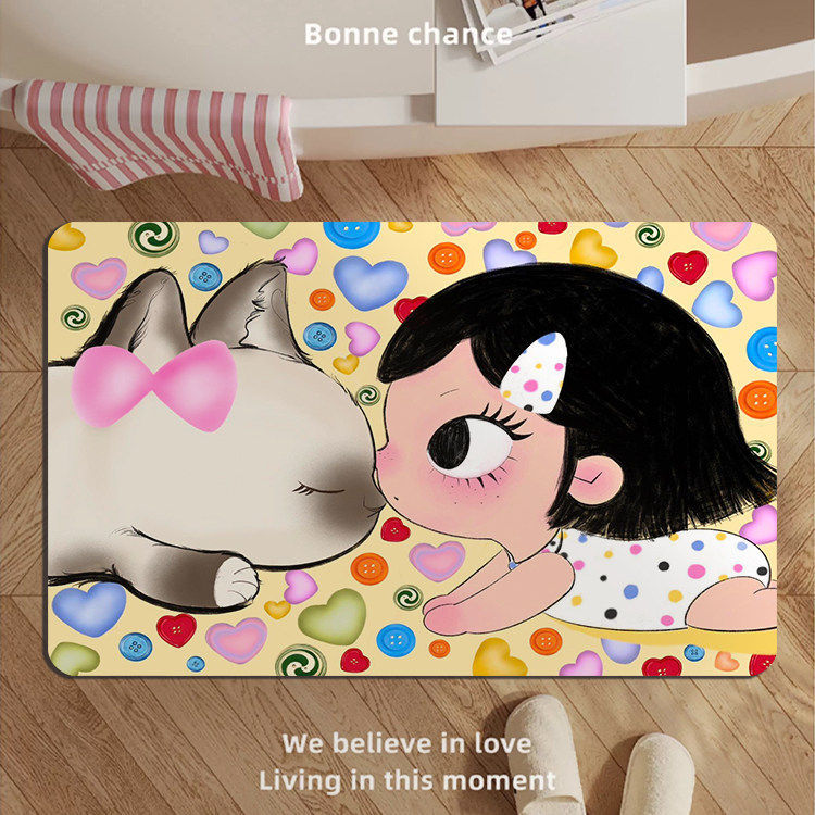 Adorable Cartoon Character Bath Mat