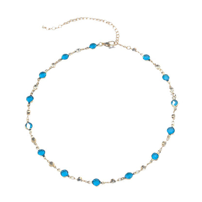 Elegant Stone Rhinestone Necklace Acalora