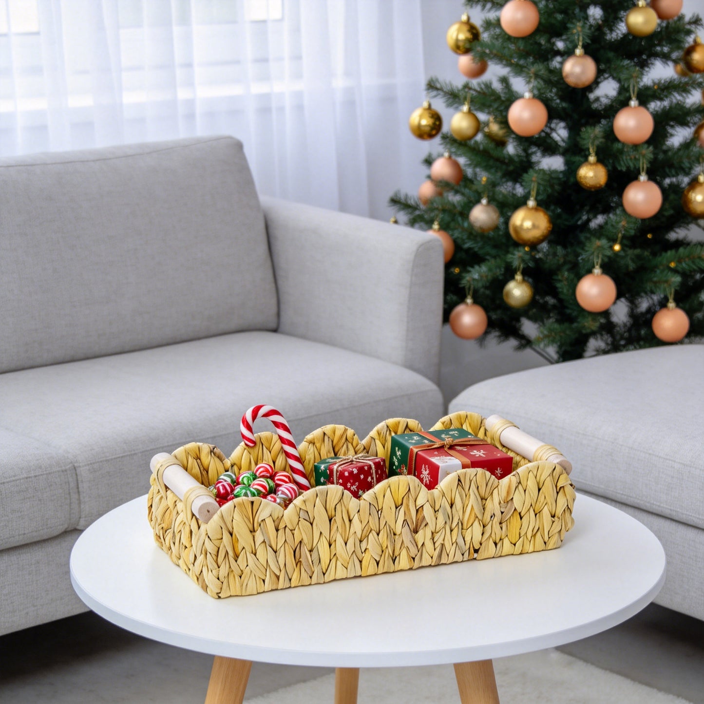 Decorative Woven Storage Tray Acalora
