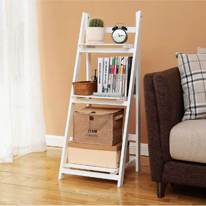 Multi-Tiered Wooden Ladder Shelf Acalora