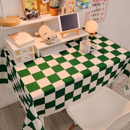 Decorative Checked Tablecloth