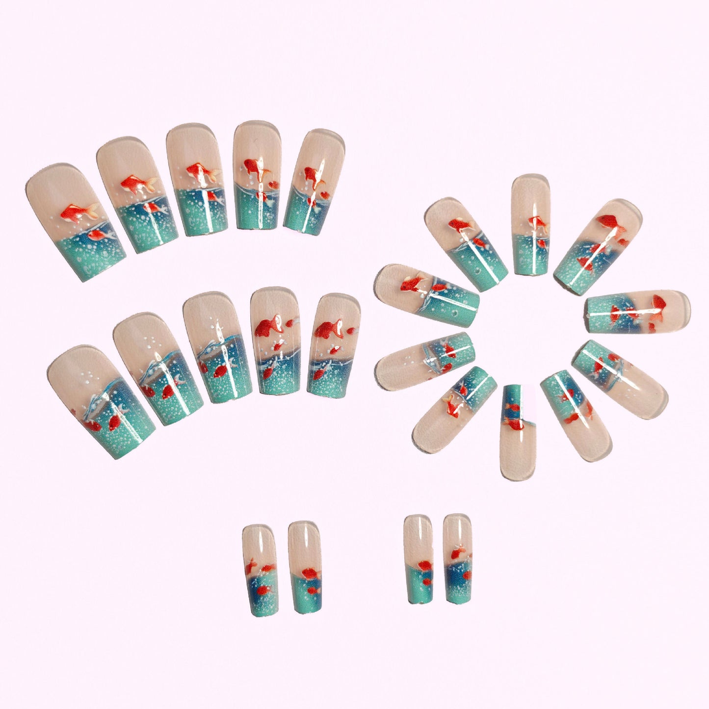 Aquatic Fantasy Nail Art Acalora