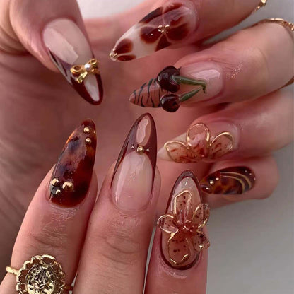 Decorative 3D Nail Art Extensions Acalora