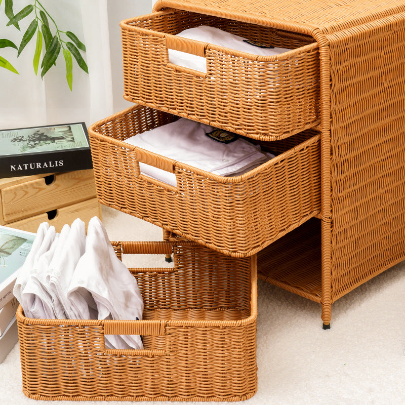 Multi-Drawer Woven Storage Chest Acalora