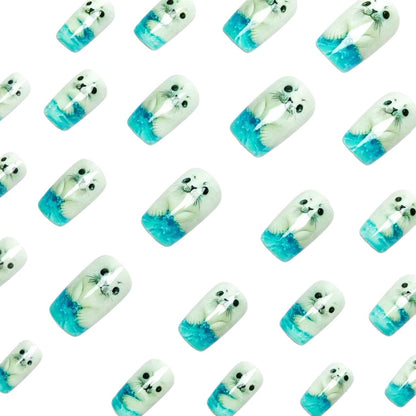 3D Seal-Themed Nail Art Acalora