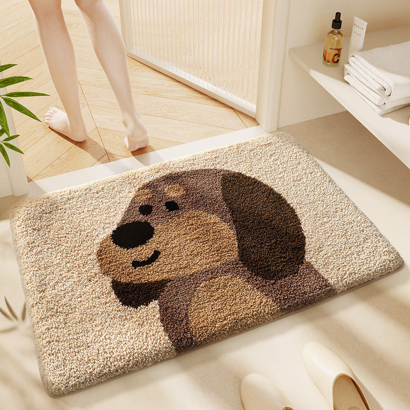 Cute Cartoon Cat Bath Rug