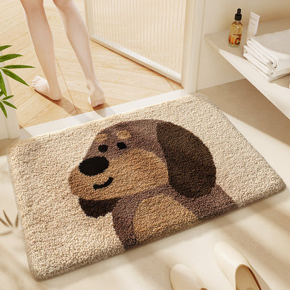 Cute Cartoon Cat Bath Rug