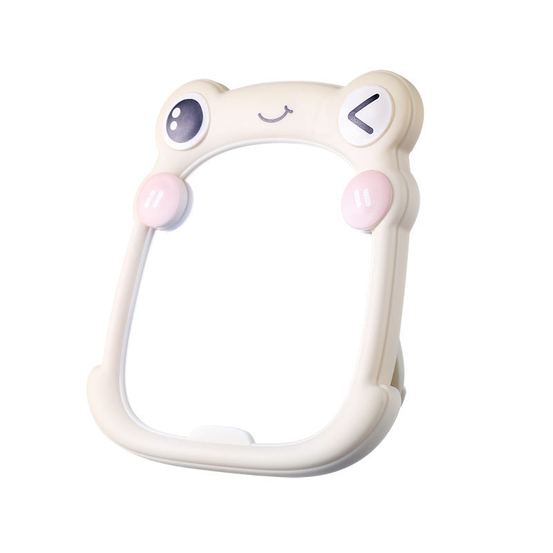 Cute Frog-Themed Handheld Mirror
