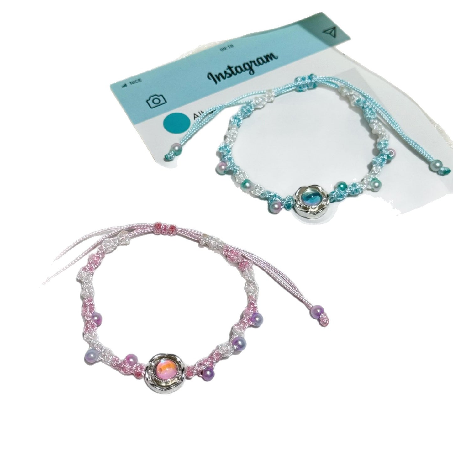 Adjustable Floral Charm Bracelet Acalora