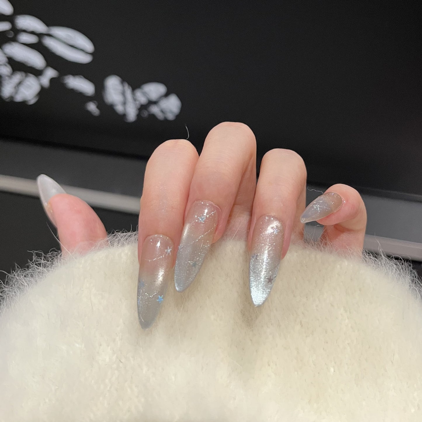 Cosmic Star-Accent Press-On Nail Set Acalora