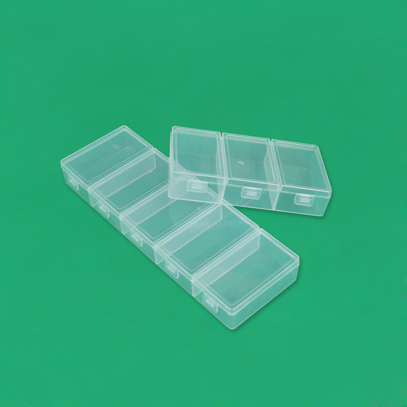 Multi-Compartment Clear Craft Storage Box Acalora