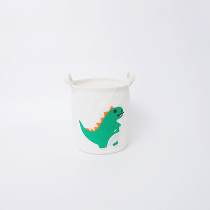 Fun storage basket with dinosaur motif