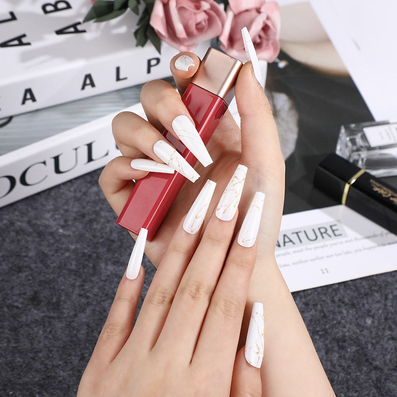 Artificial nails in elegant geometric design Acalora