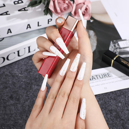 Artificial nails in elegant geometric design Acalora