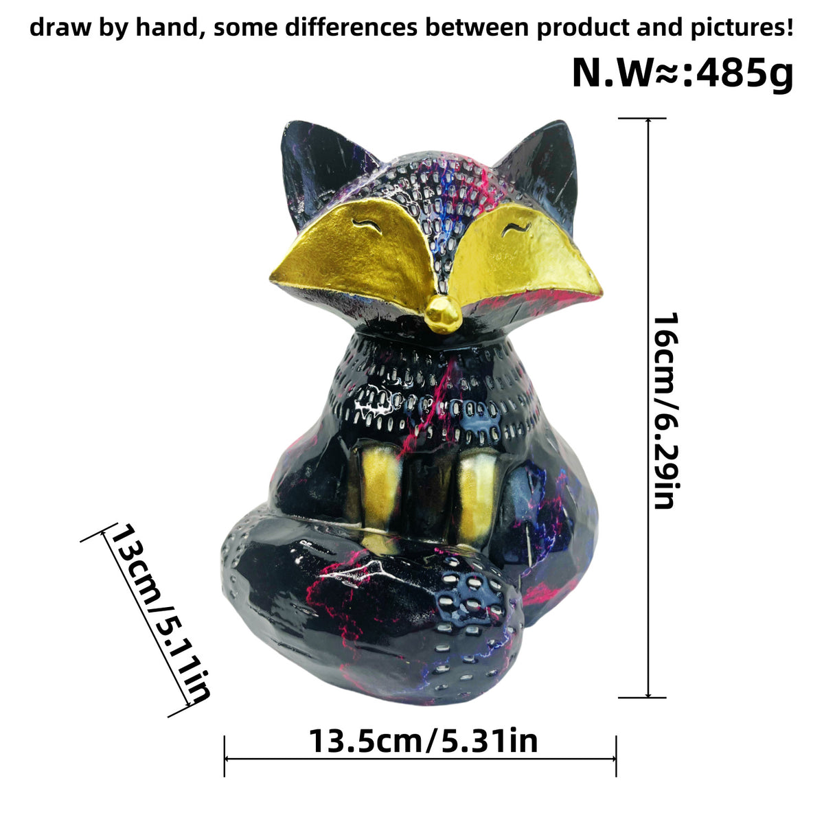Decorative Fox Sculpture Acalora