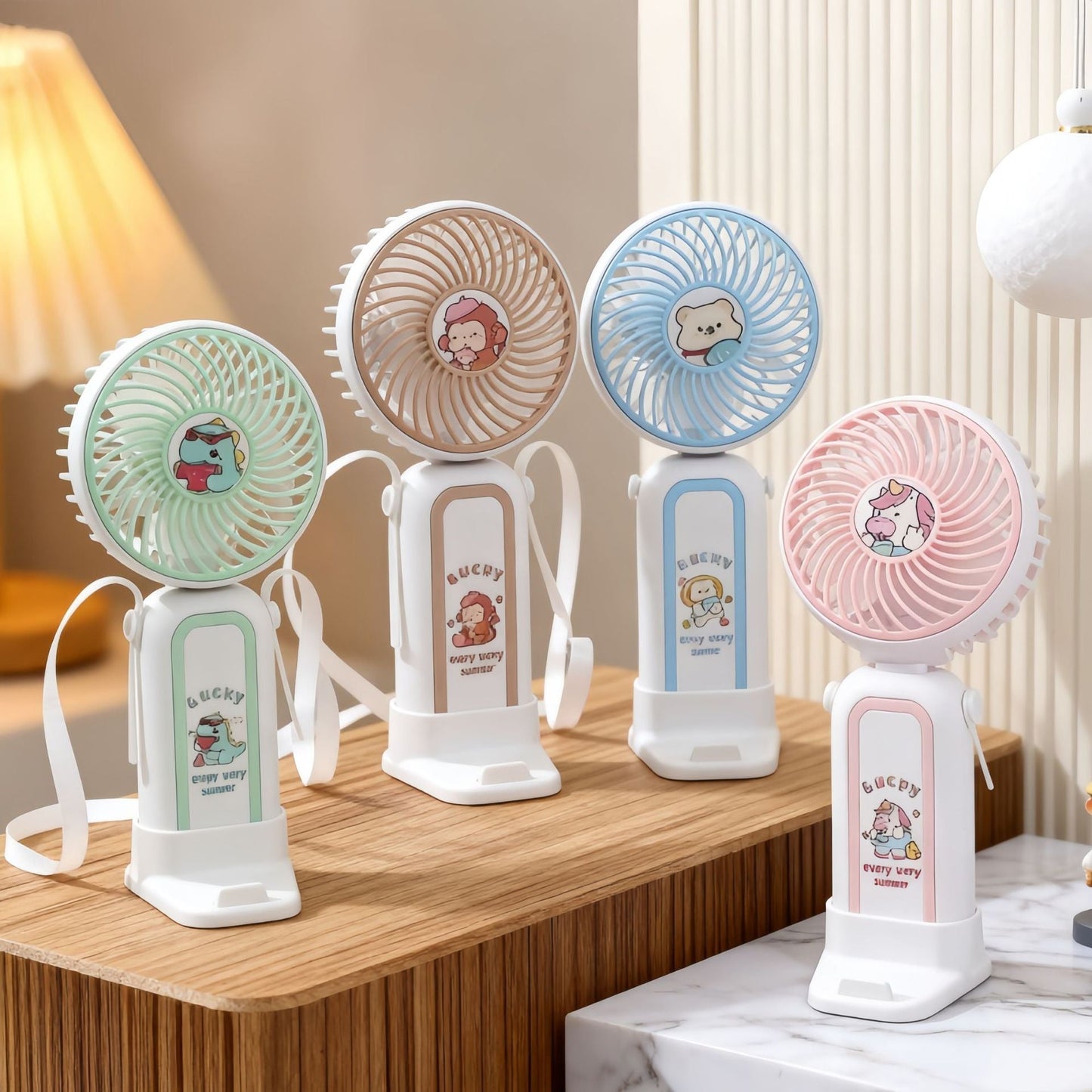 Women's Portable Hand Fan with Playful Unicorn Design Karnz