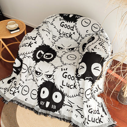 Artistic Woven Throw Blanket