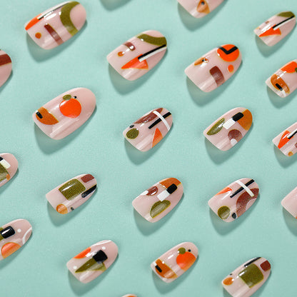 Artificial nails with geometric design Acalora