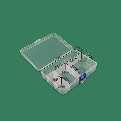 Multi-Compartment Transparent Storage Box Acalora