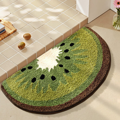 Playful Fruit-Themed Bath Rug