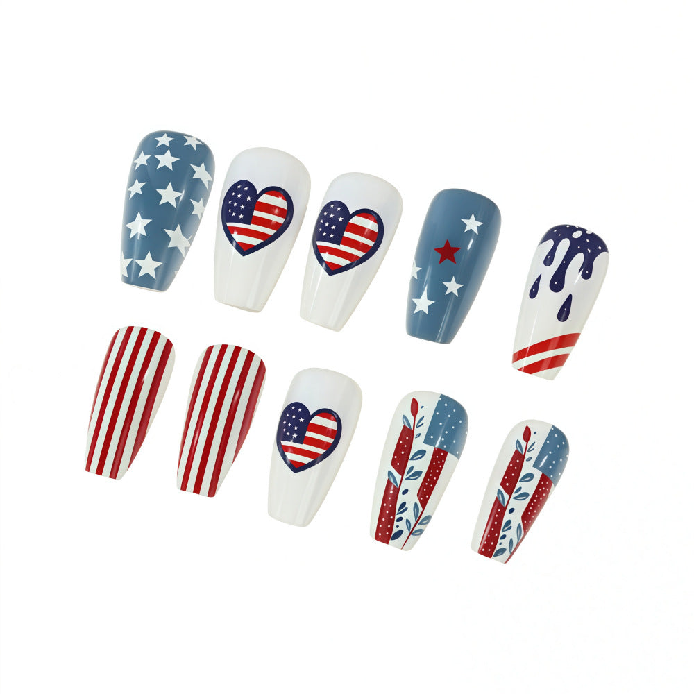 Creative and patriotic art nails Acalora