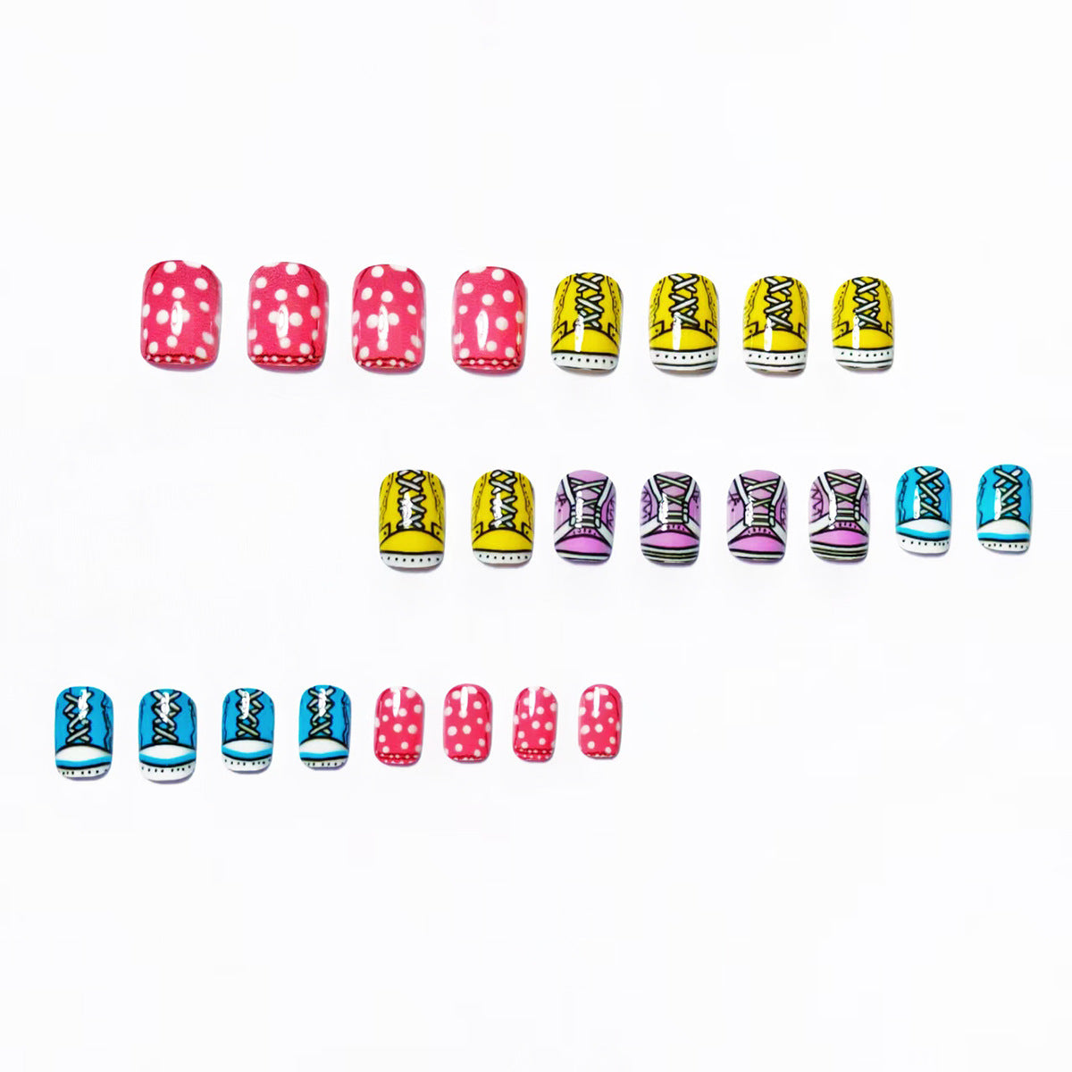 Fun Sneaker-Themed Nail Art Acalora