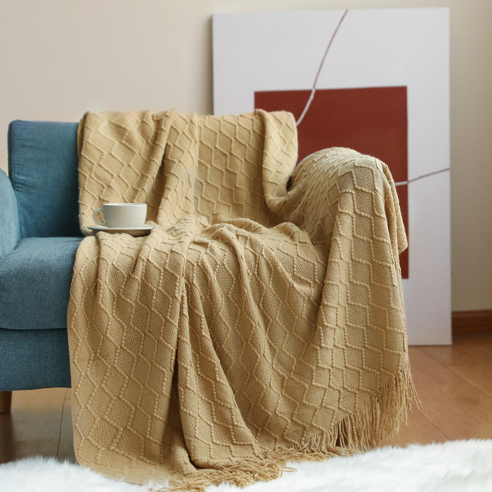 Cozy Knit Throw Blanket