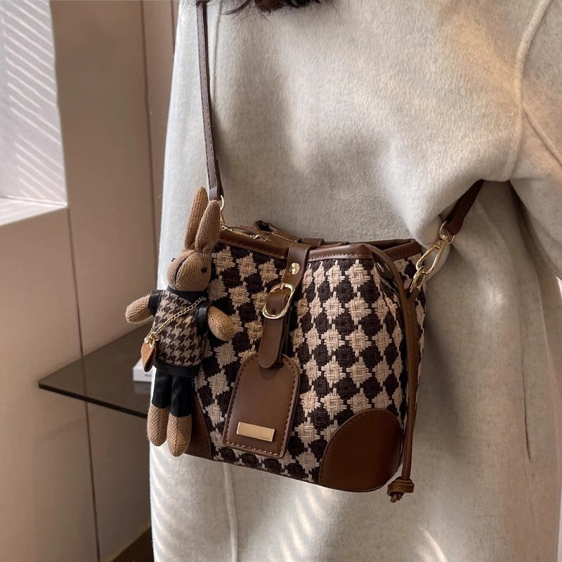 Stylish Knit Bucket Bag Acalora