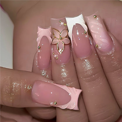Elegant Long-Lasting Press-On Nail Art Acalora