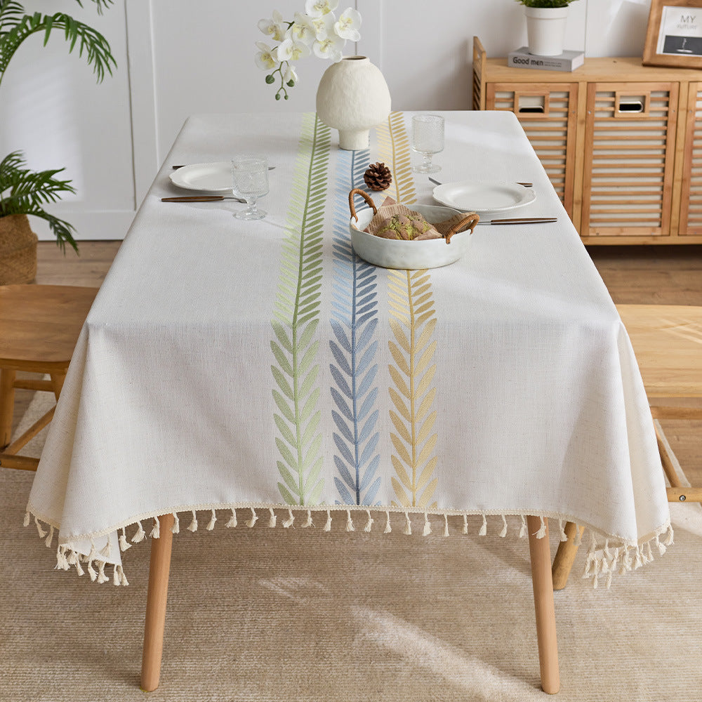 Elegant Bohemian-Inspired Tablecloth