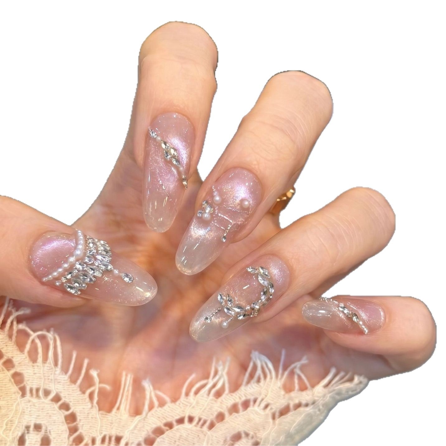 Artistic Stiletto Nail Art Design Acalora