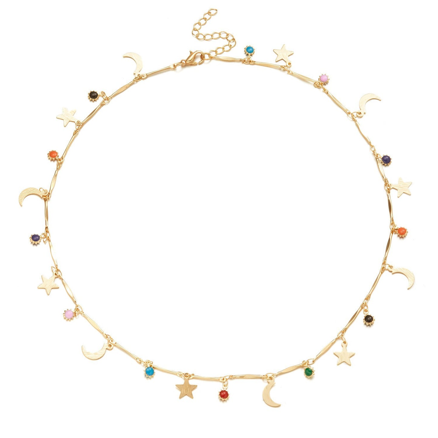Heart Charm Statement Necklace Acalora