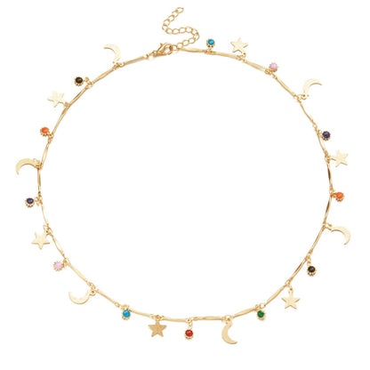 Heart Charm Statement Necklace Acalora