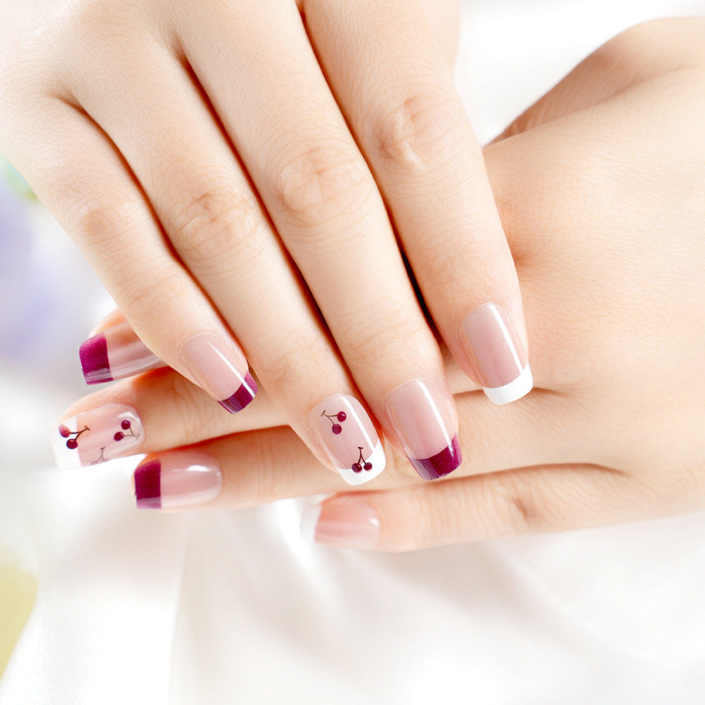 Artistic Cherry Blossom Design Press-On Nails Acalora