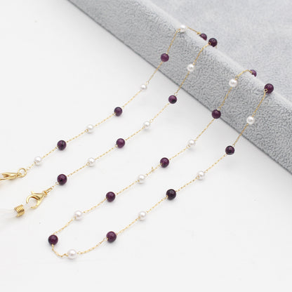 Elegant Multi-Color Eyewear Chain Acalora