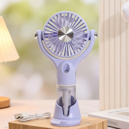 Unisex Portable Spray Hand Fan with USB Charging Function and Ergonomic Design Karnz