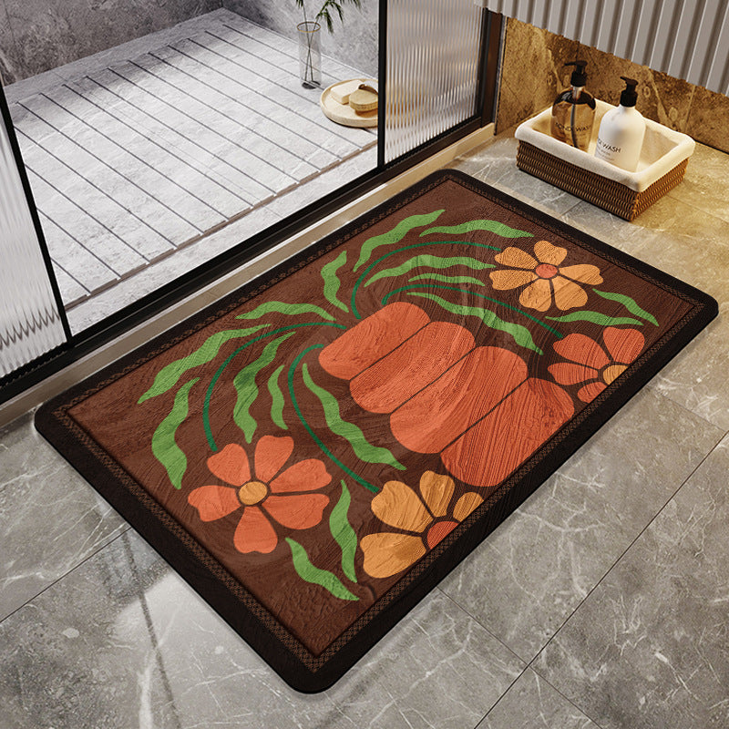 Floral Print Area Rug Acalora
