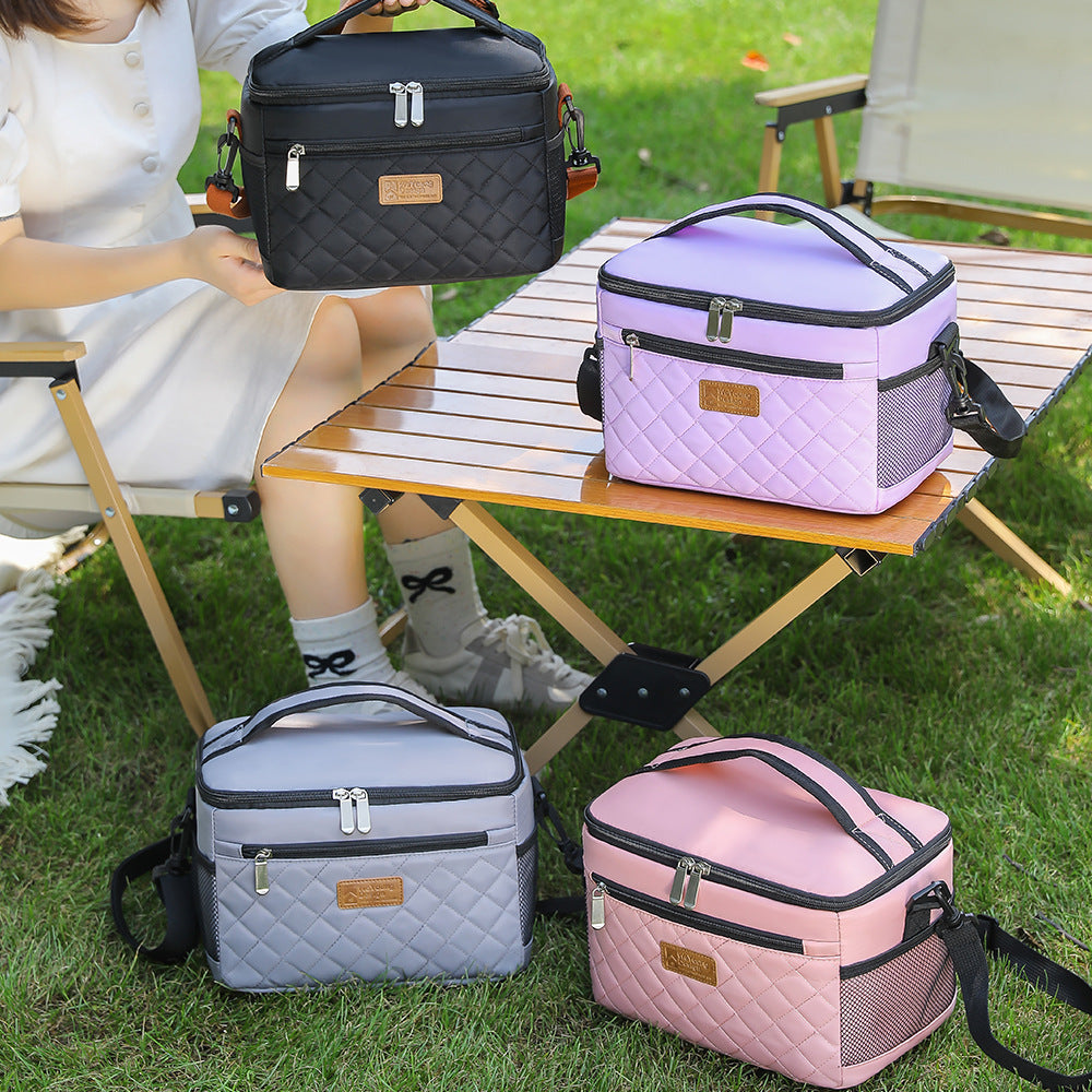 Women's insulated cooler bag with multiple compartments Skanto