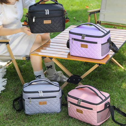Women's insulated cooler bag with multiple compartments Skanto