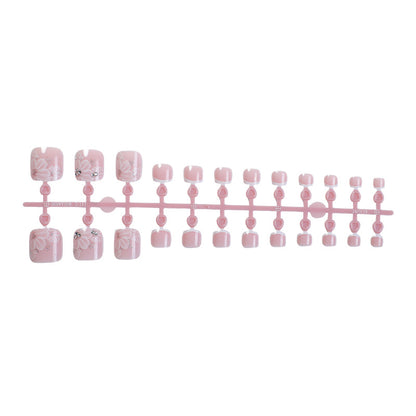 Premium Floral Press-On Nail Set Acalora 1788496129