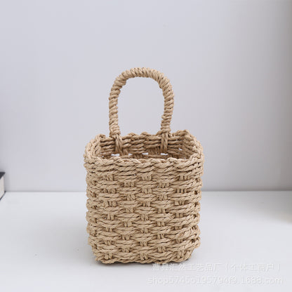 Natural Fiber Handwoven Storage Basket Acalora