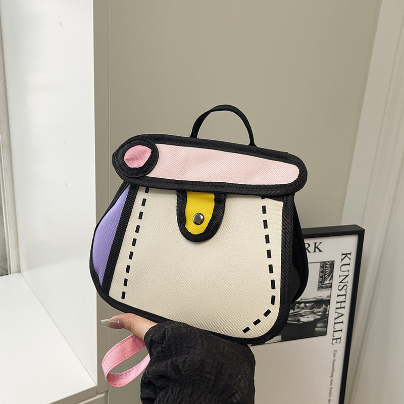 Trendy Cartoon-Style Mini Backpack Acalora