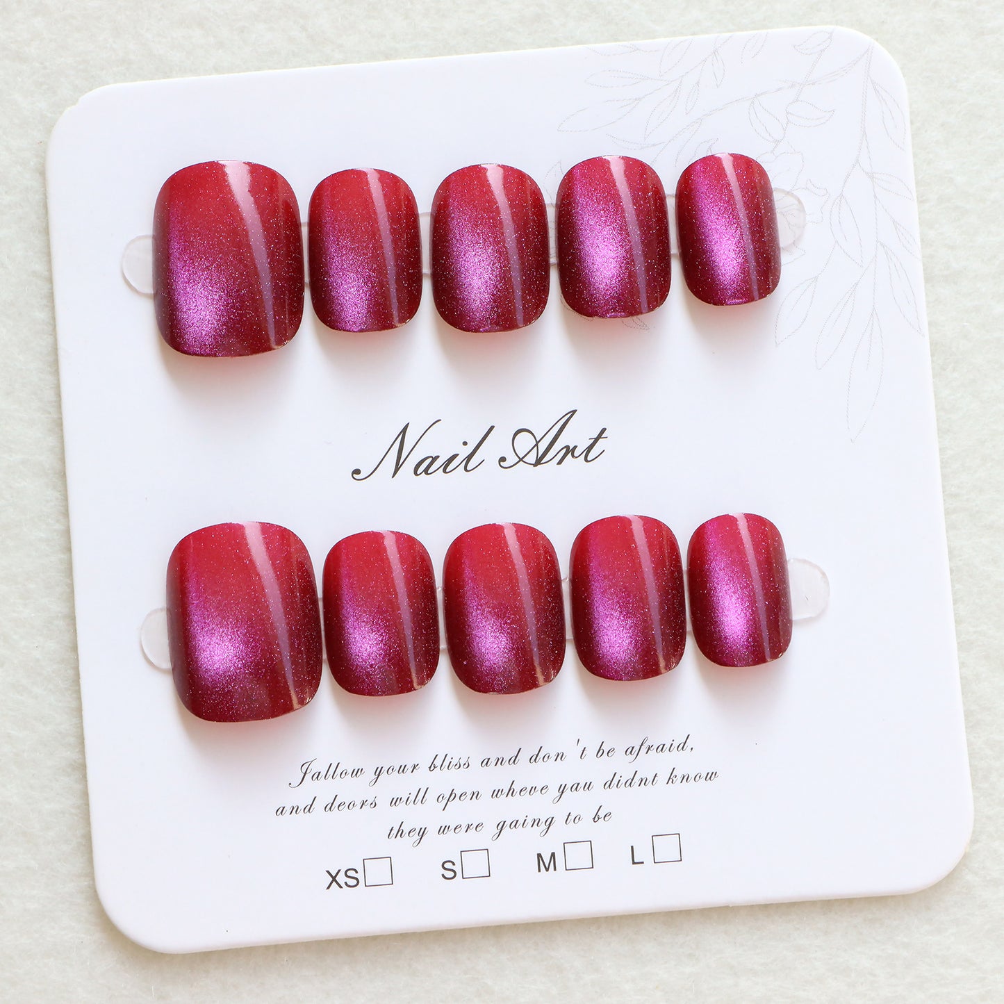 Glossy Press-On Nail Set Acalora