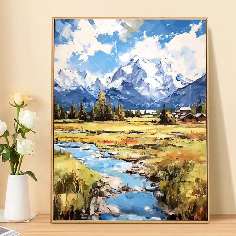 Mountain Landscape Canvas Art Print