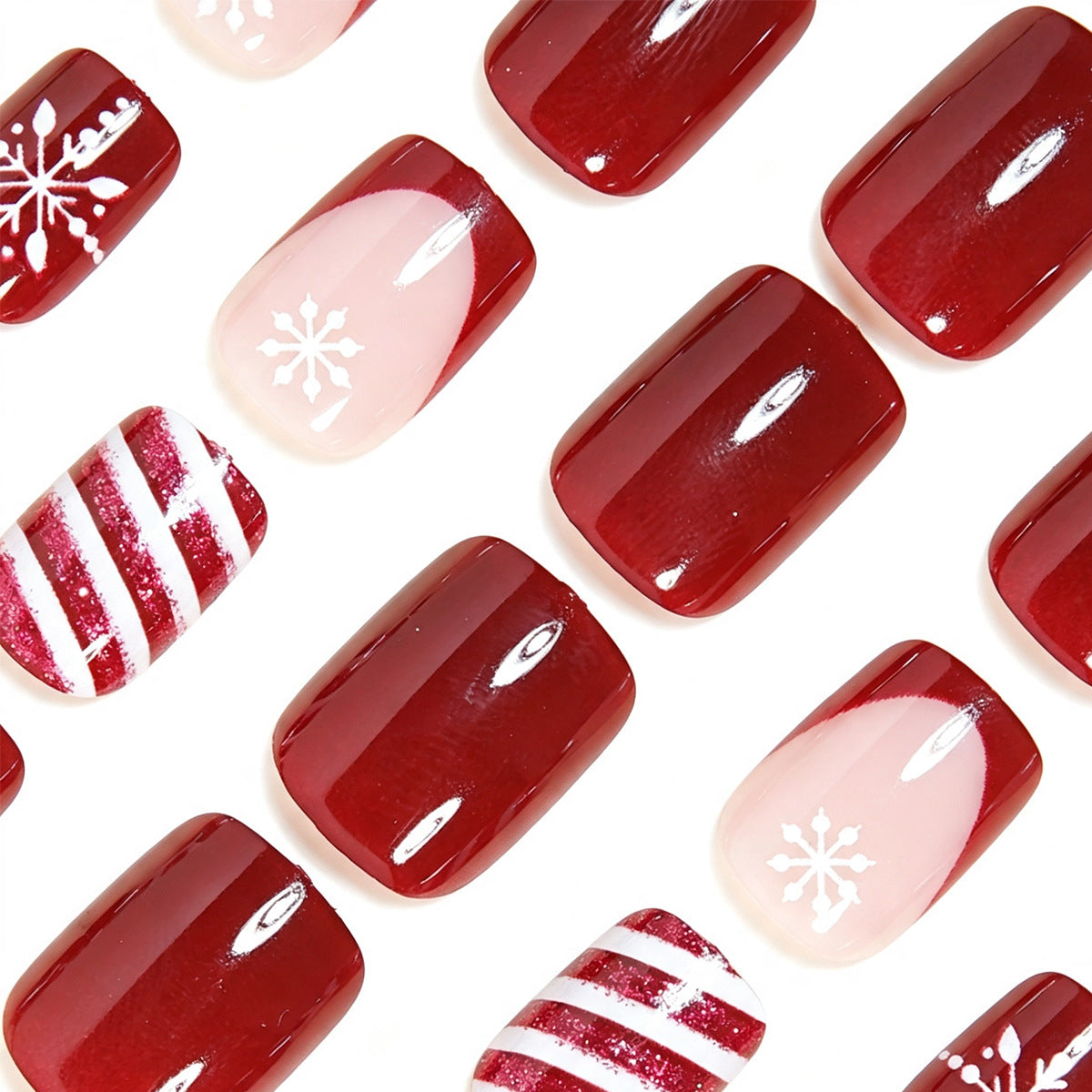 Festive Holiday-Themed Nail Art Set Acalora