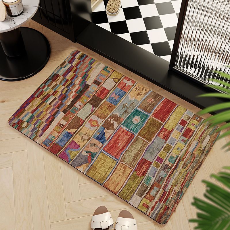 Mosaic Pattern Bath Mat